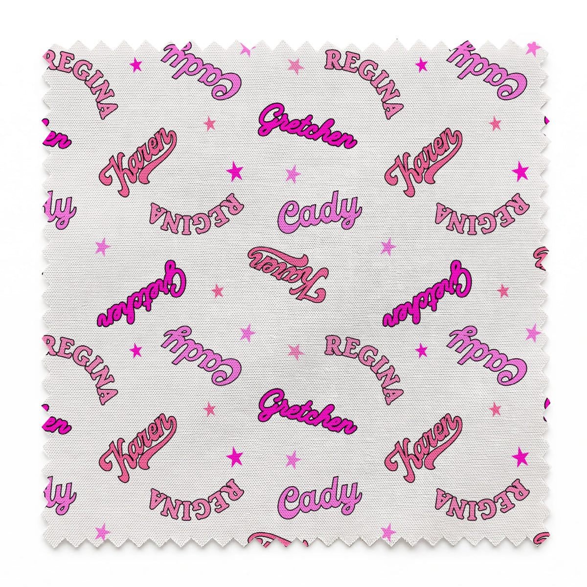 Paramount Mean Girls Plastics Name Toss on White Fabric