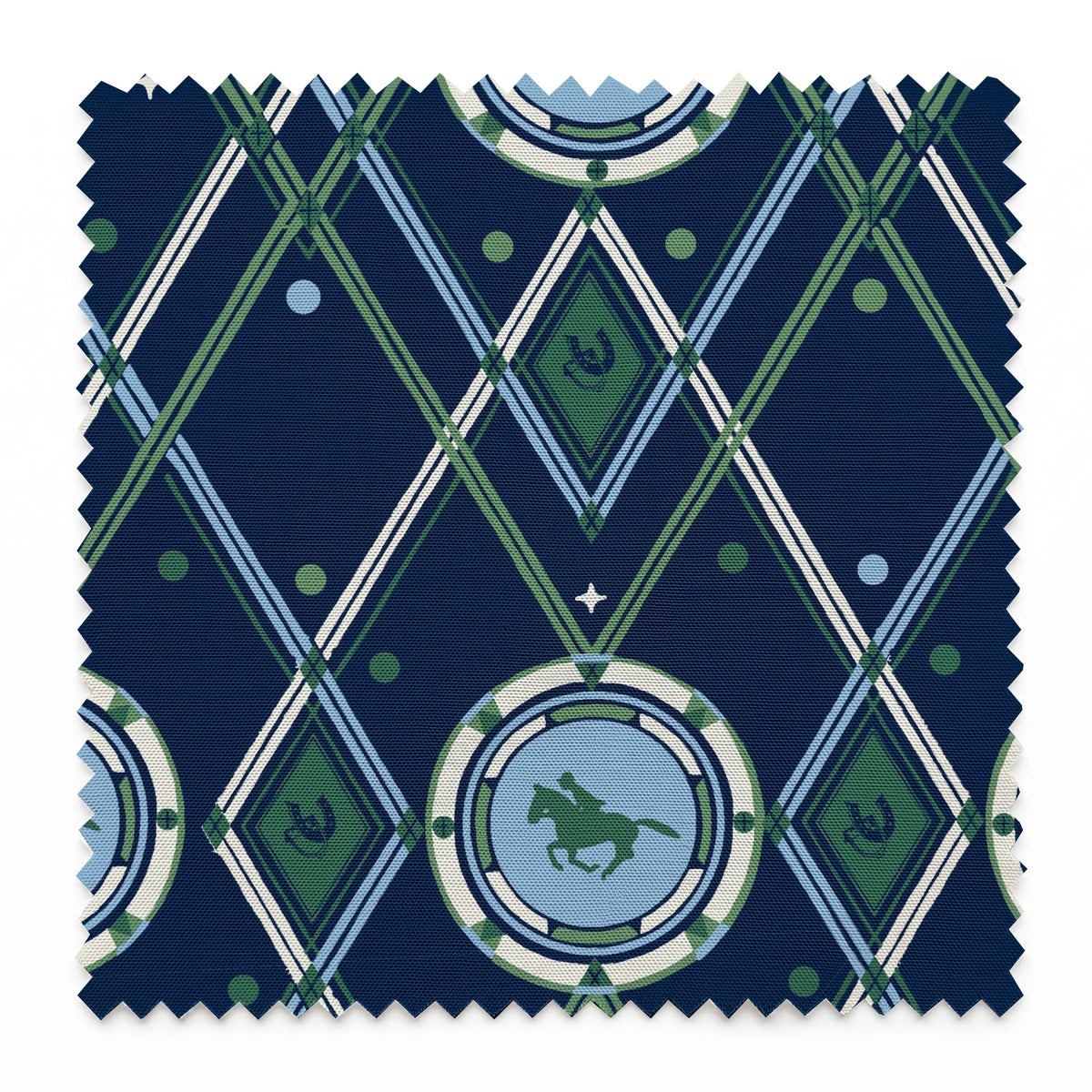 Wade on Navy Fabric