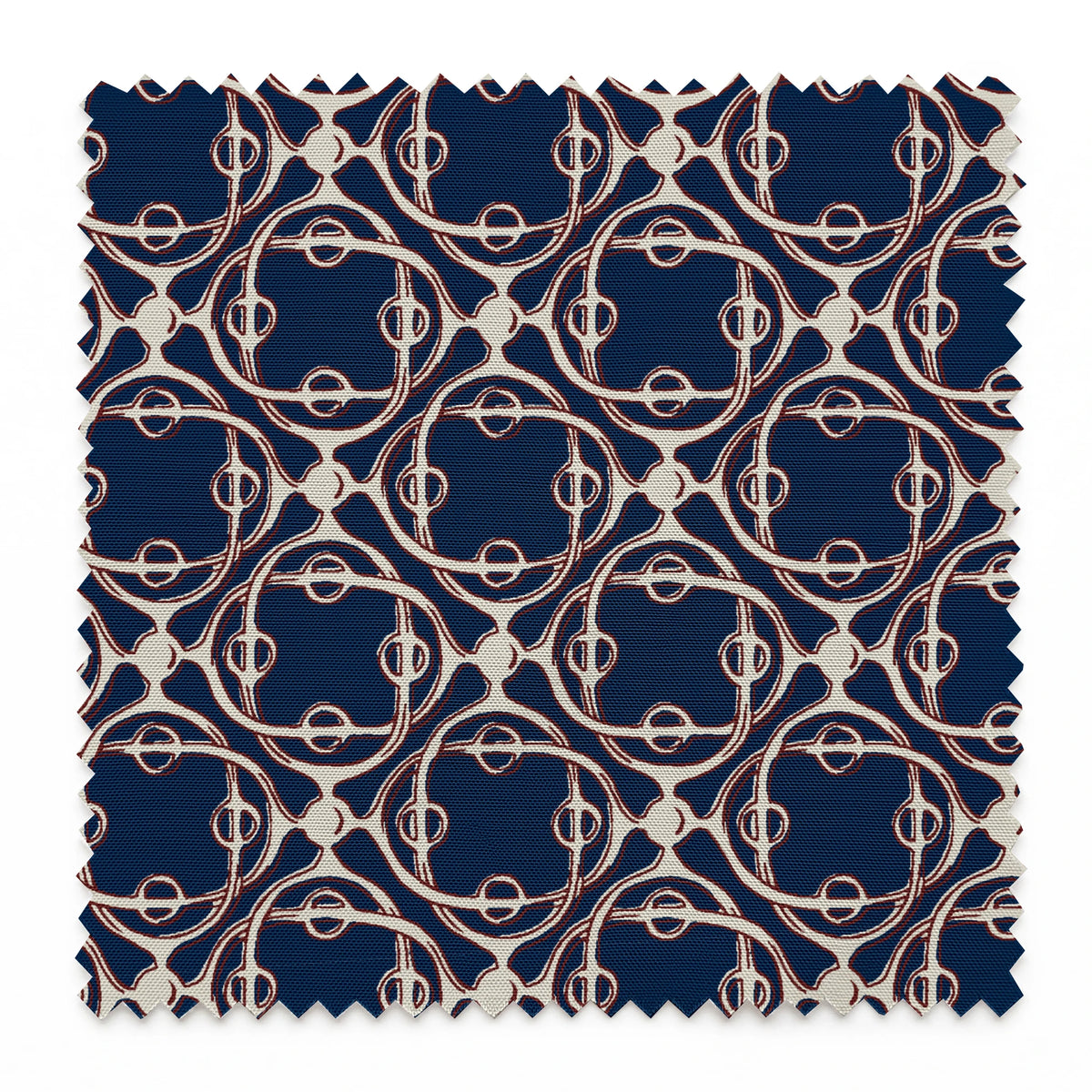 Farrah on Navy Fabric