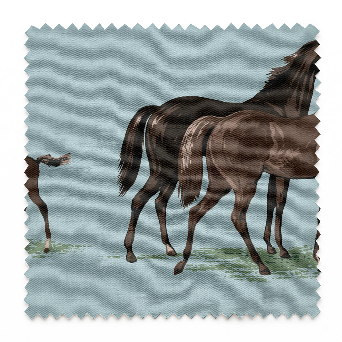 Dolly on Silver Sage Fabric