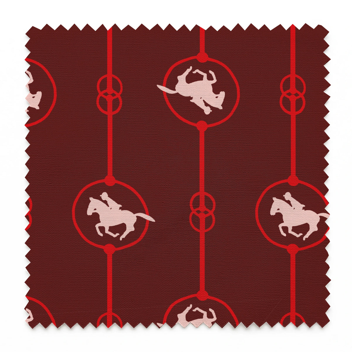 Brooks on Garnet Fabric