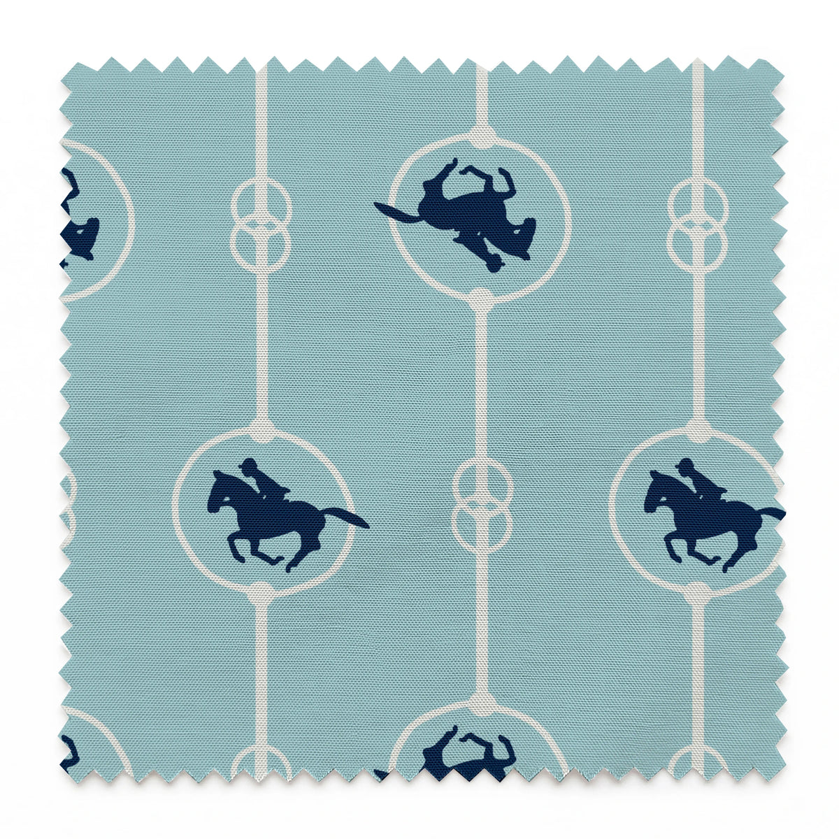 Brooks on Blue Fabric