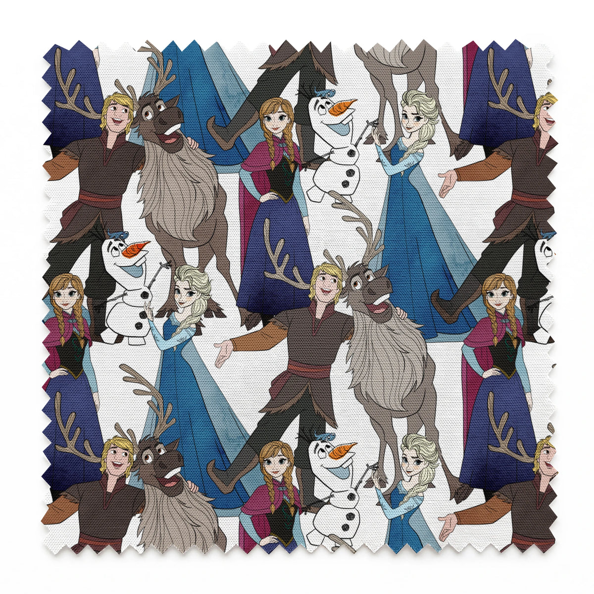 Disney Frozen Character Collage Fabric