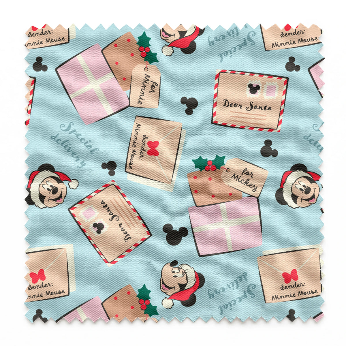 Disney Mickey Mouse and Minnie Mouse Special Delivery Fabric