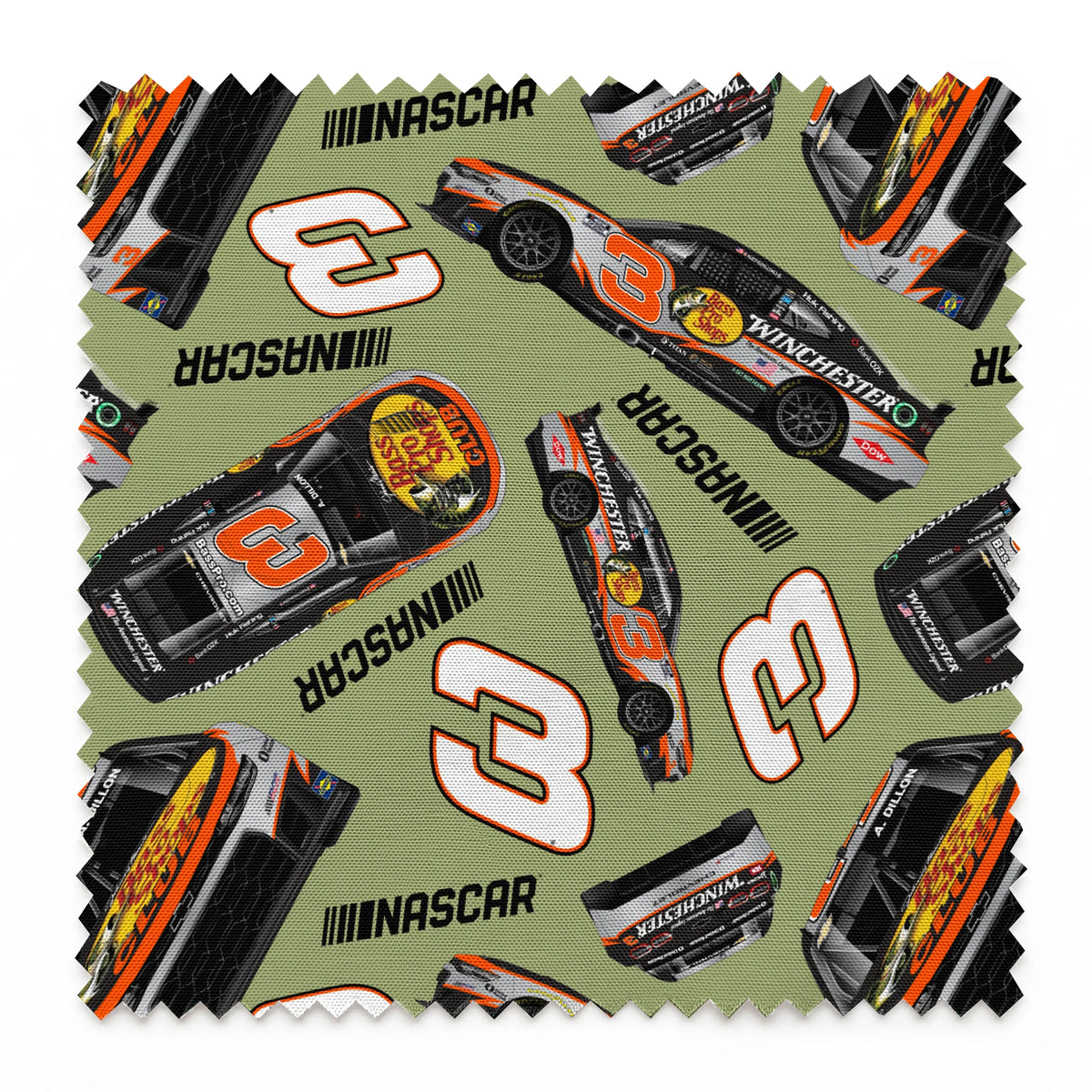 NASCAR® Austin Dillon Toss on Green Fabric