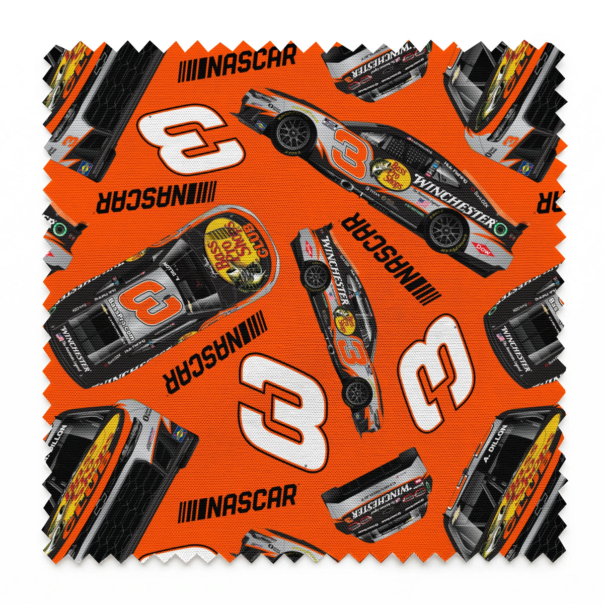 NASCAR® Austin Dillon Toss on Orange Fabric