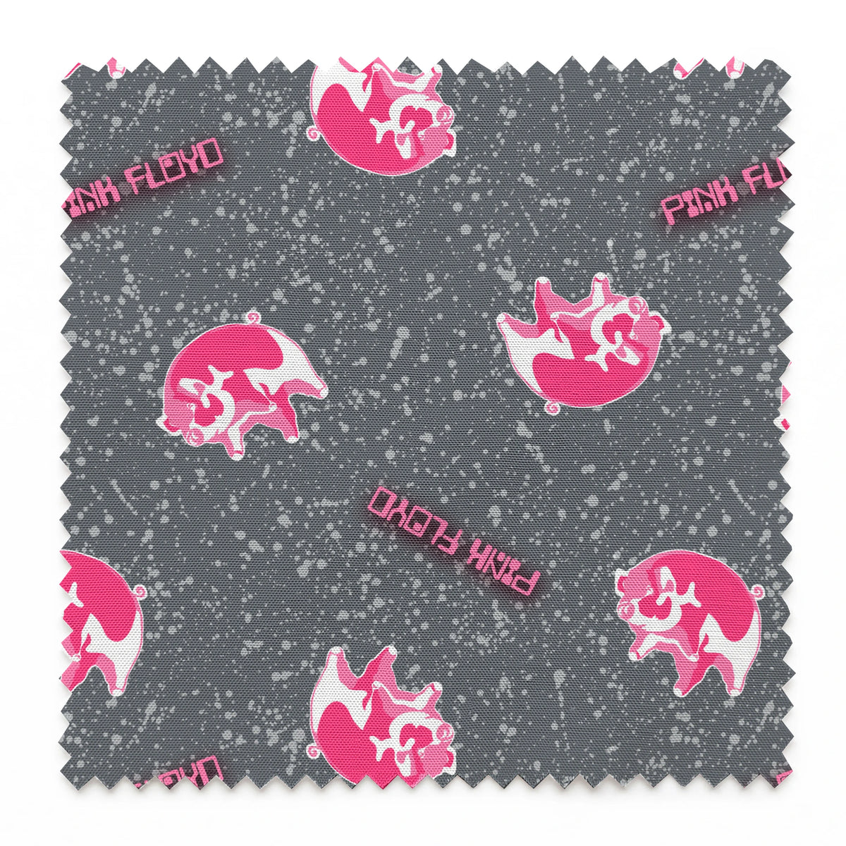 Pink Floyd Bright Pink Pigs Fabric