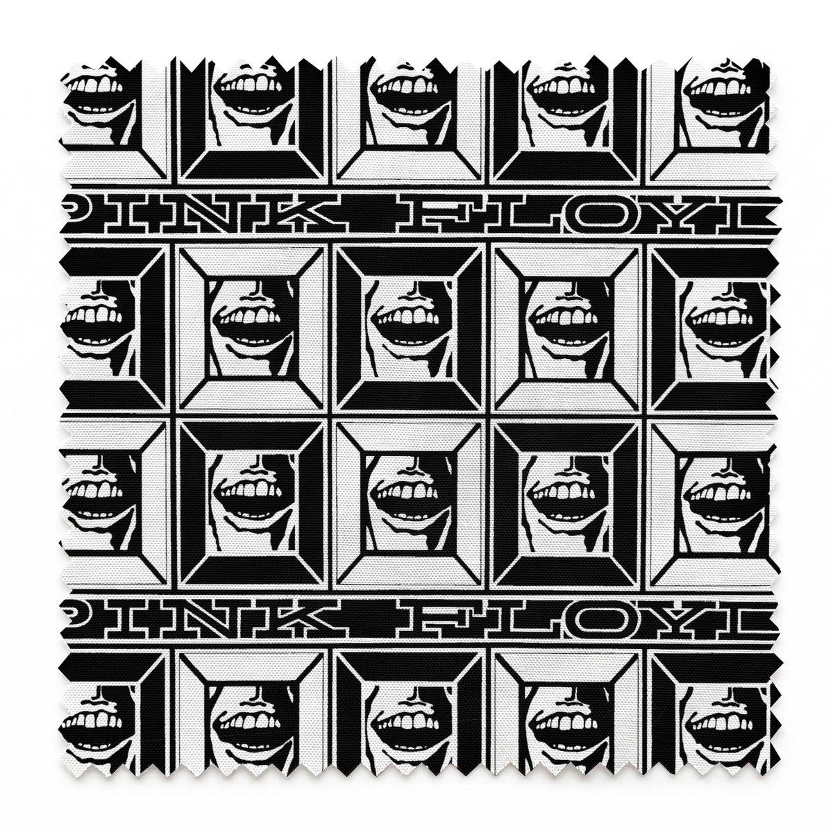 Pink Floyd Bank Smiles Fabric