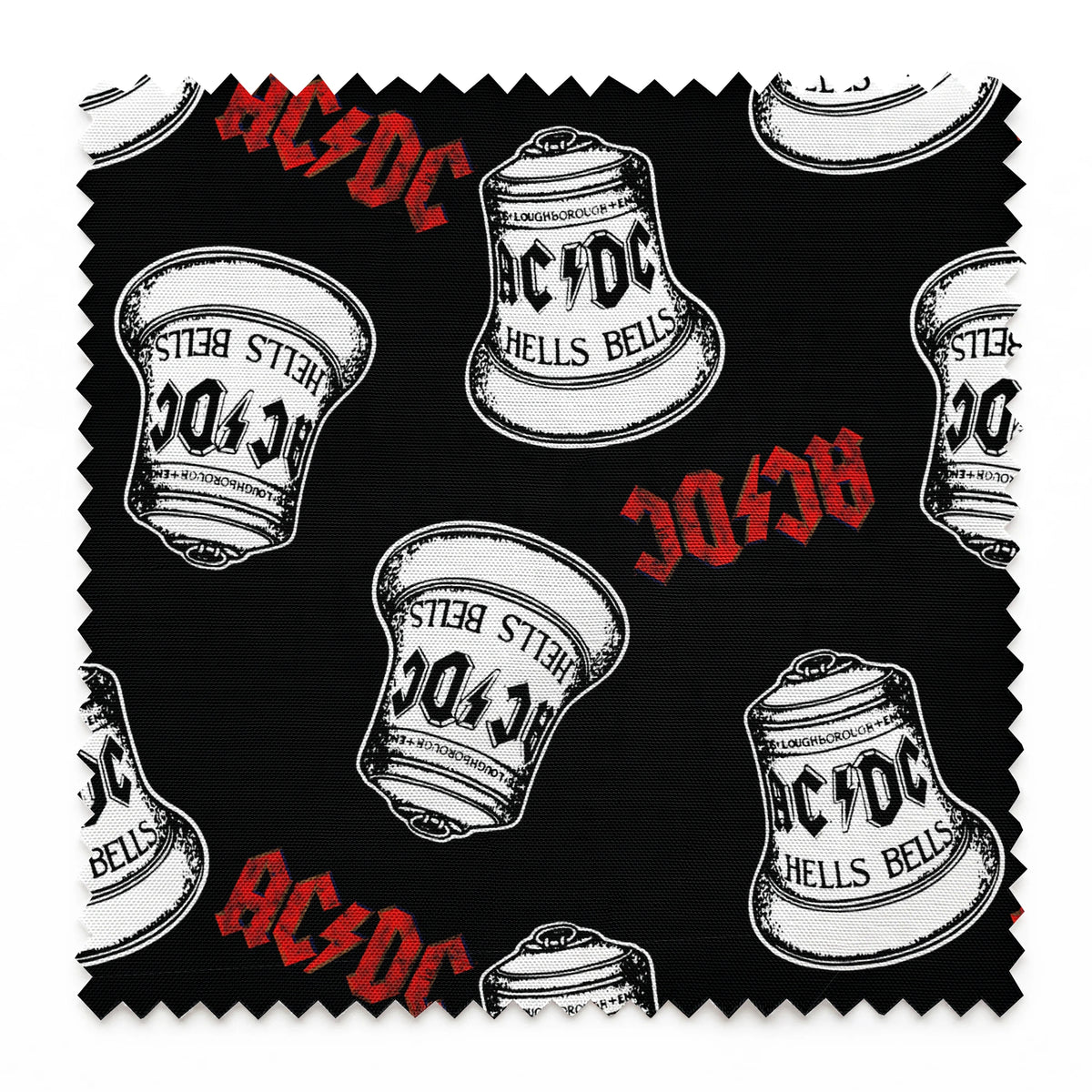 AC/DC Hells Bells Toss Fabric
