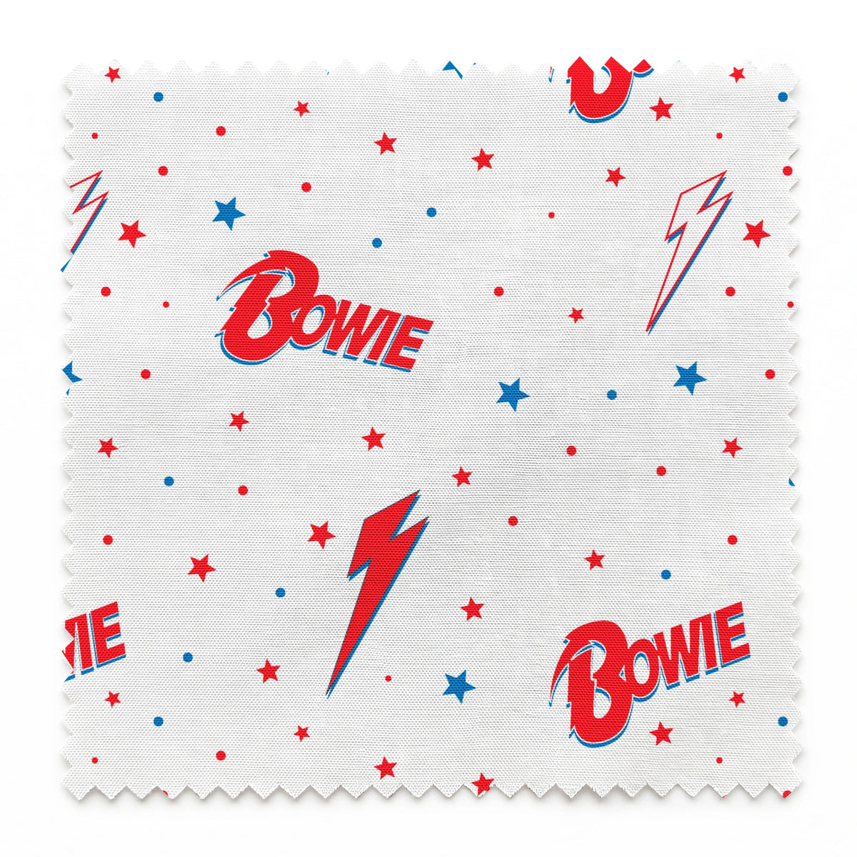 David Bowie Aladdin Sane Stars Fabric
