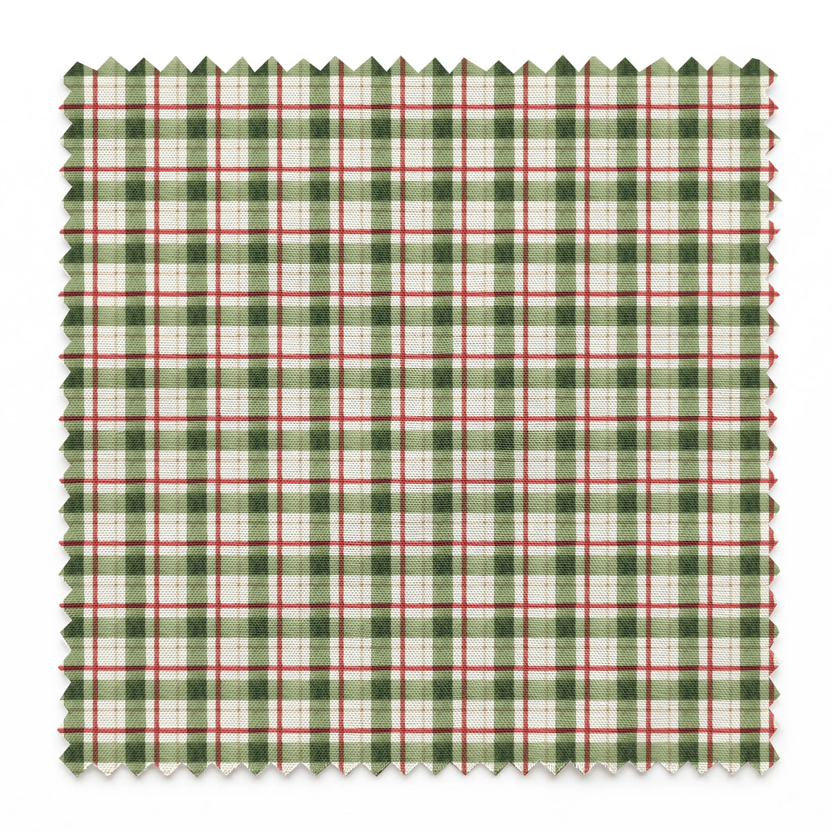 Saturday Evening Post Christmas Plaid on Holly Fabric