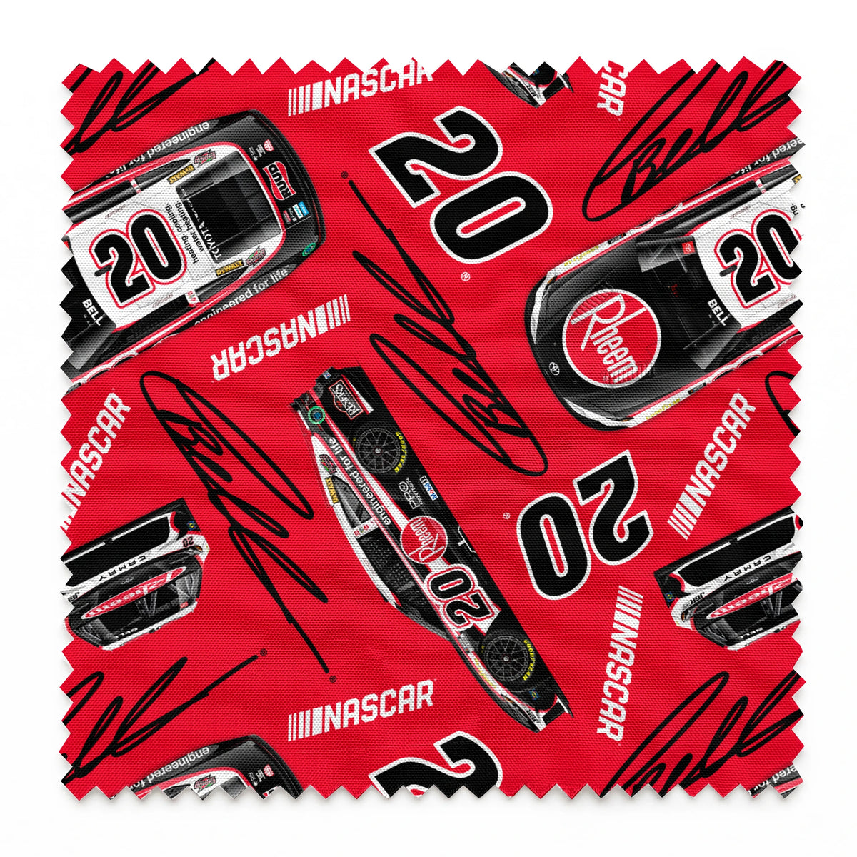 NASCAR® Christopher Bell Toss on Red Fabric