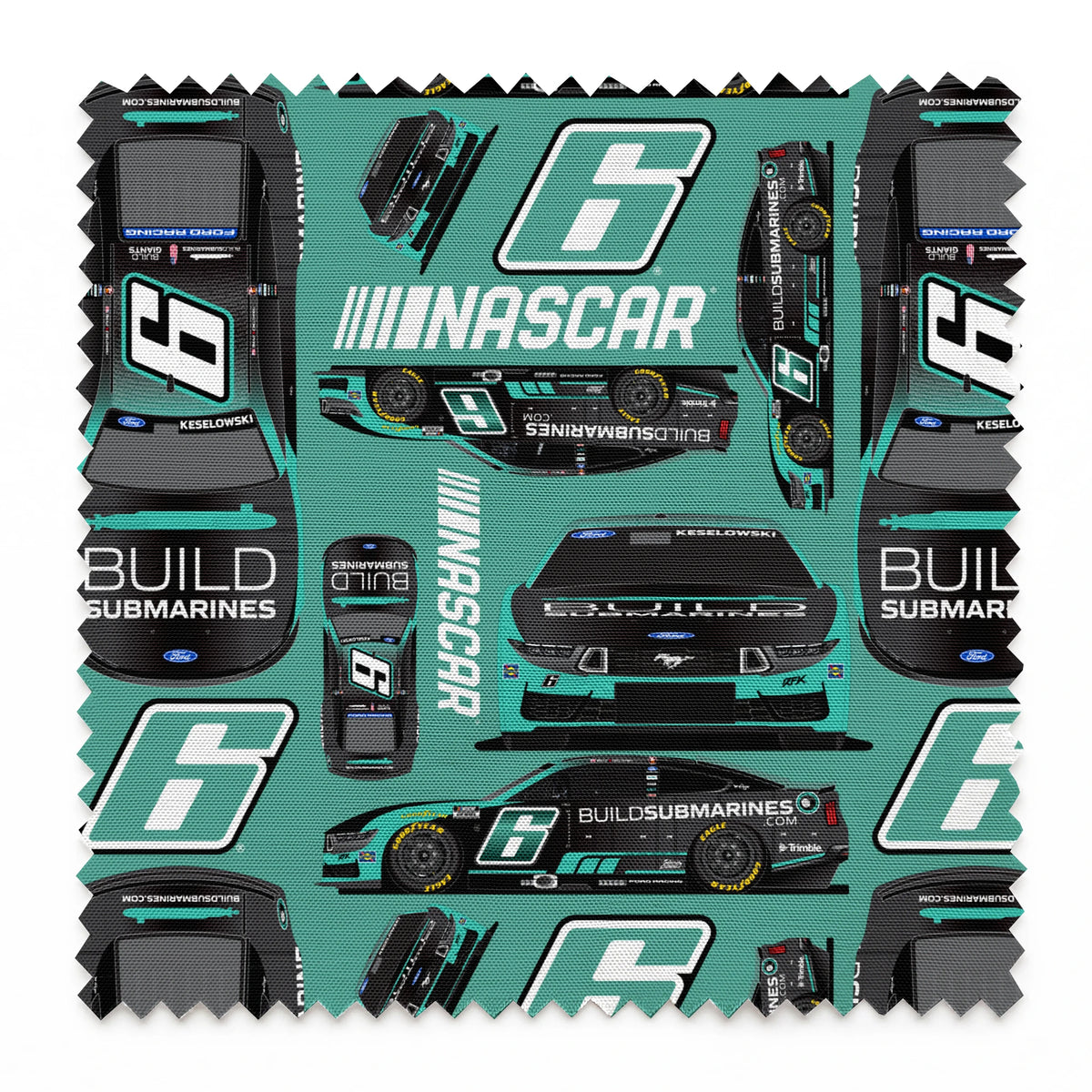 NASCAR® Brad Keselowski Toss on Green Fabric