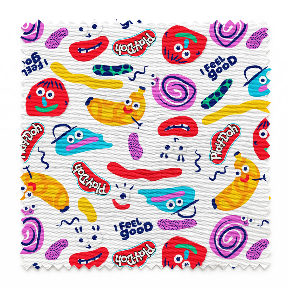 Hasbro Play-Doh Sensory Creatures on White Fabric