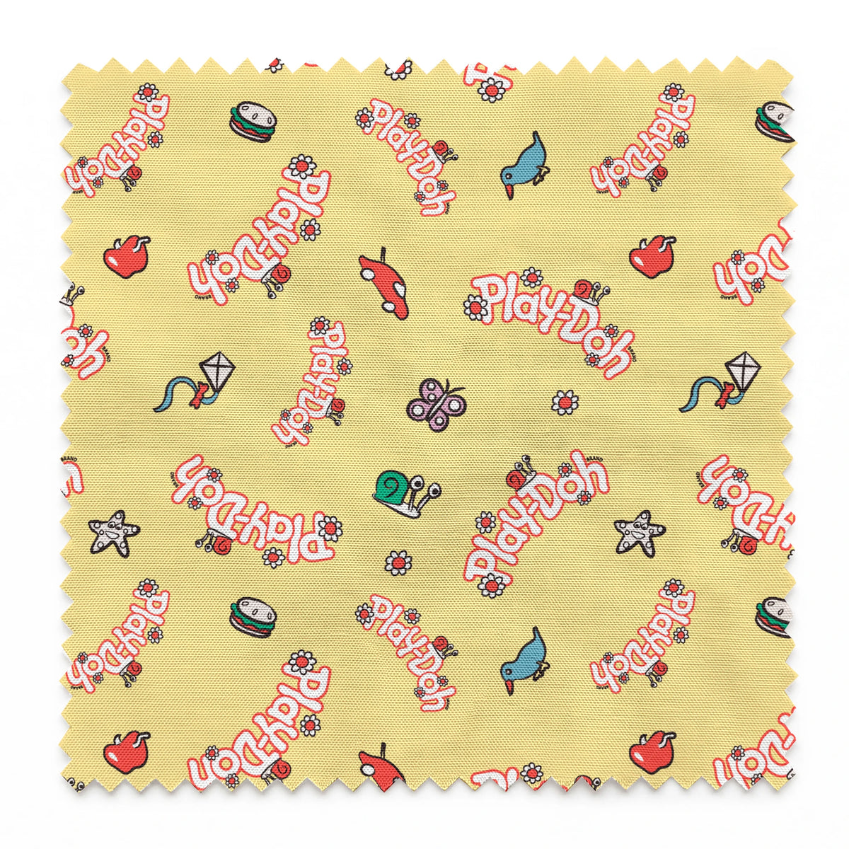Hasbro Play-Doh Retro Daisy Logo Fabric
