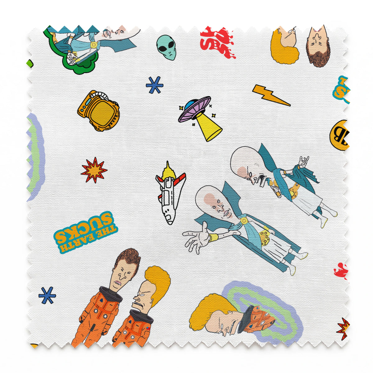 Paramount Beavis and Butt-Head Space Sucks Fabric