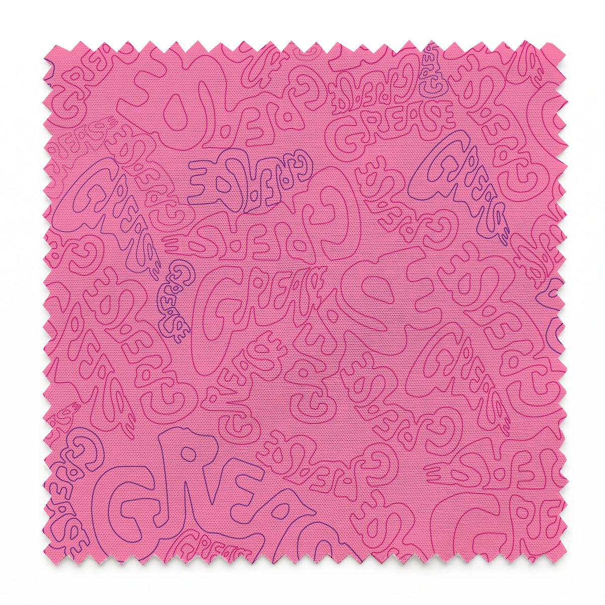 Paramount Grease Title Toss on Pink Fabric