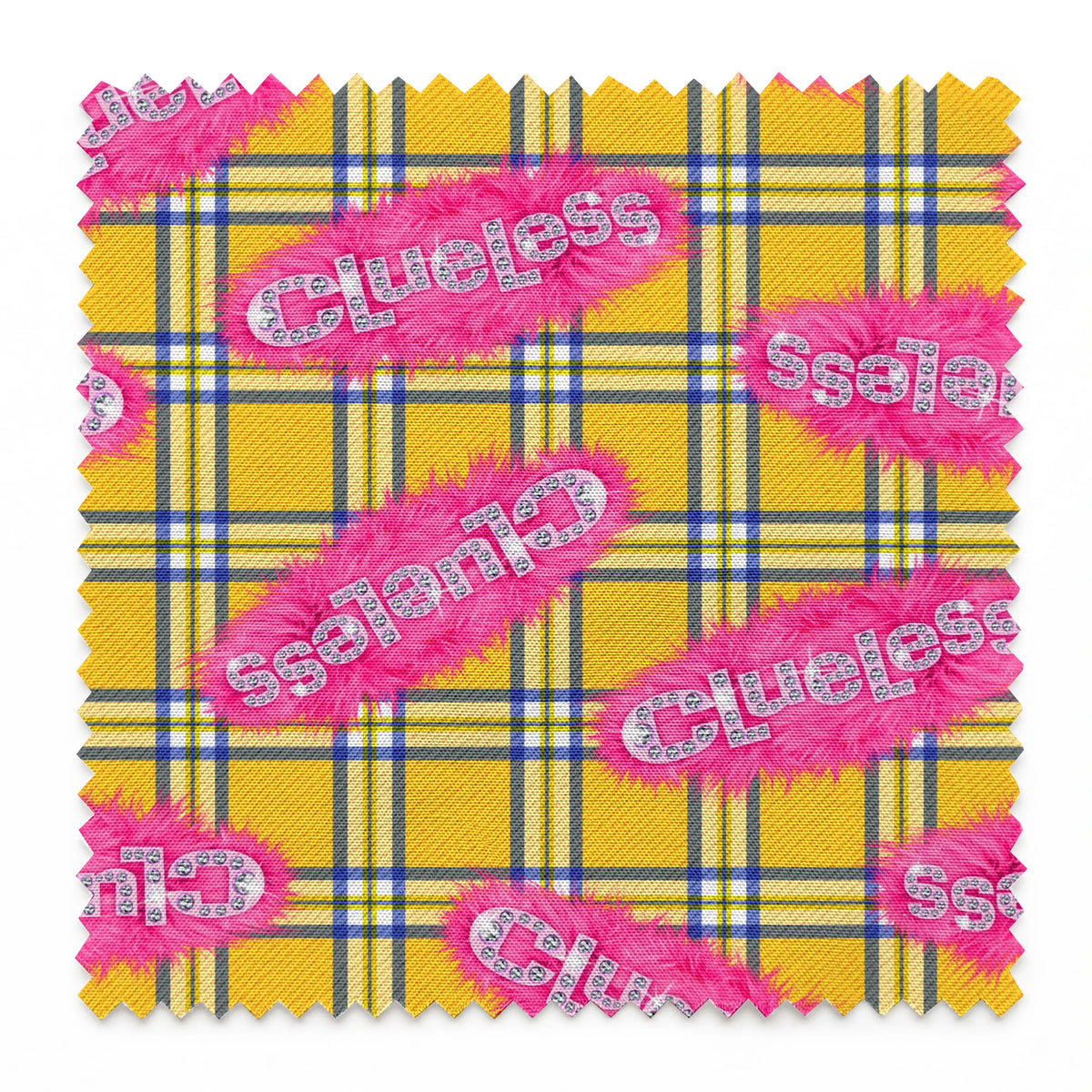 Paramount Clueless Logo on Fur Fabric