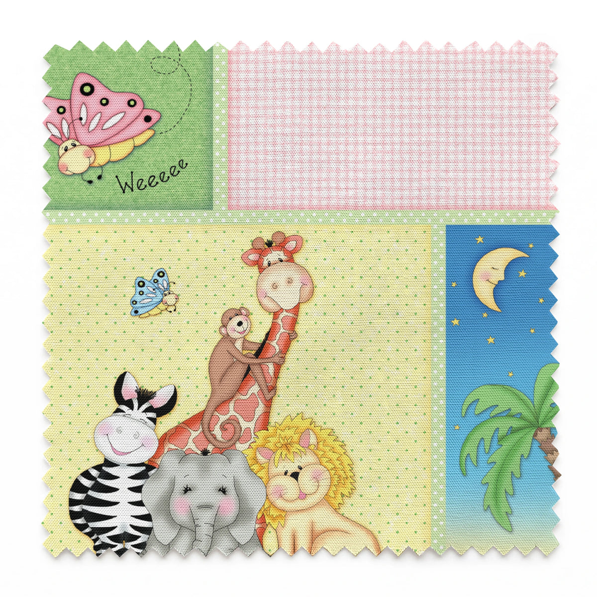 Vicki Schreiner BaZooples Jungle Sunset Patchwork Fabric