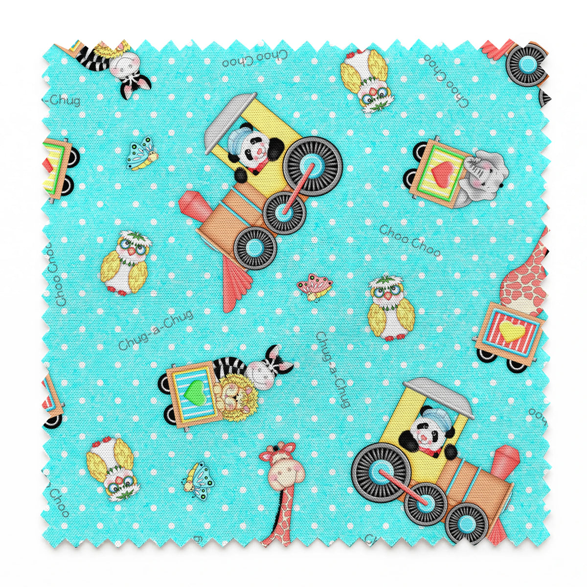 Vicki Schreiner BaZooples Panda Choo Choo Fabric