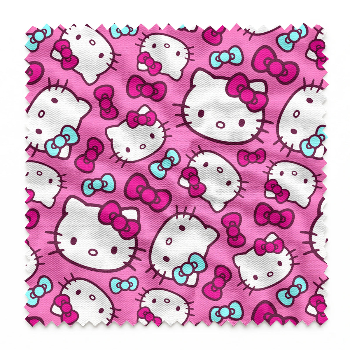 Hello Kitty® Pink and Blue Bows Fabric