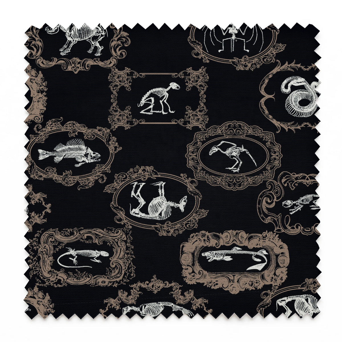 Disney Haunted Mansion Pet Portraits on Black Fabric