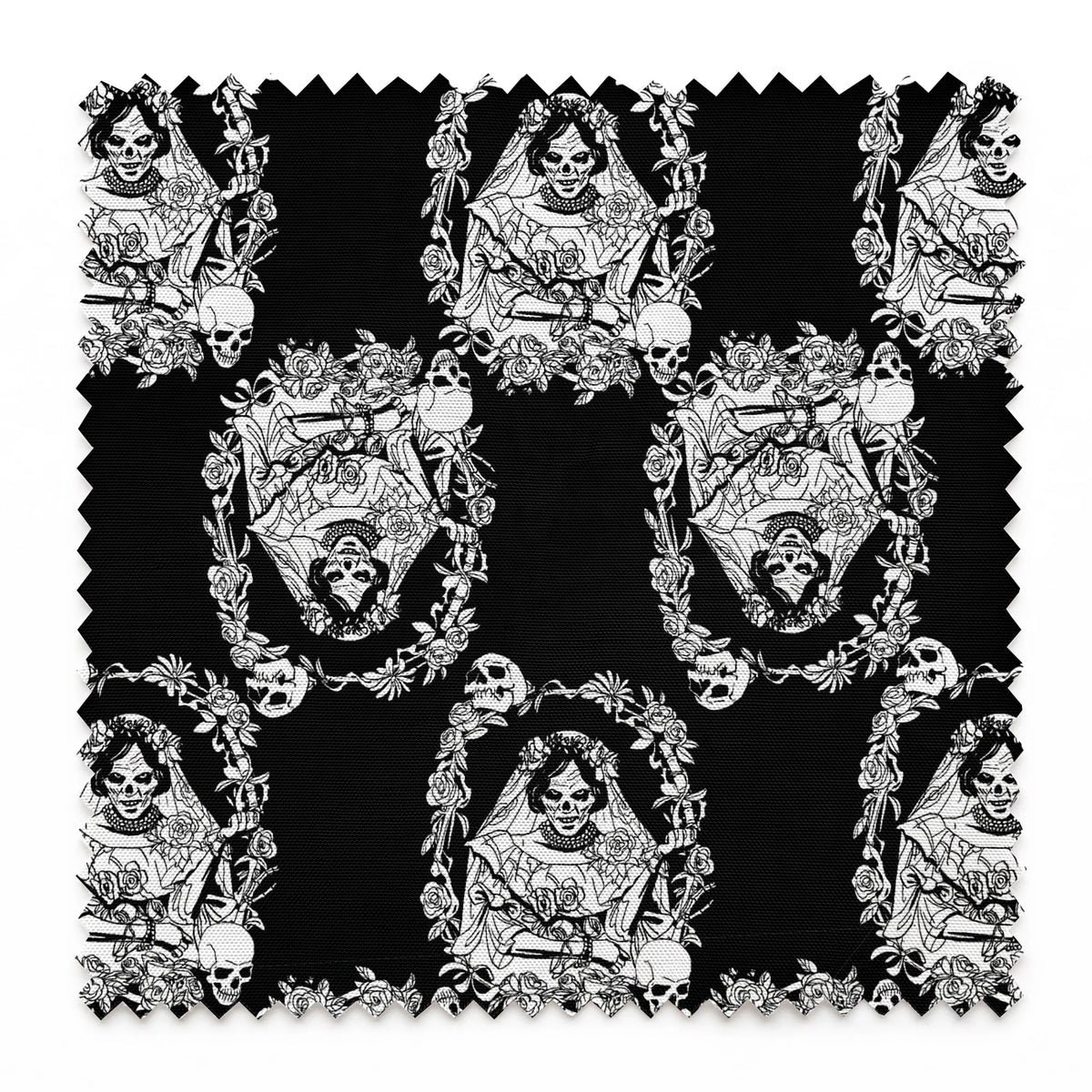Disney Haunted Mansion Black Widow Bride Fabric