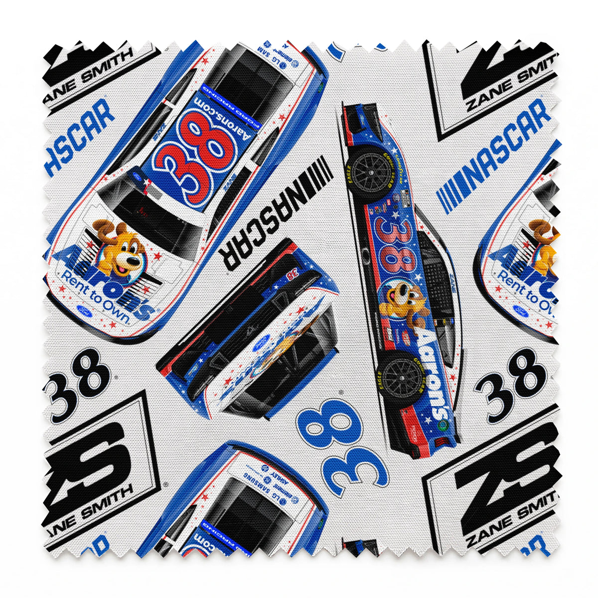 NASCAR® Zane Smith Toss on Grey Fabric