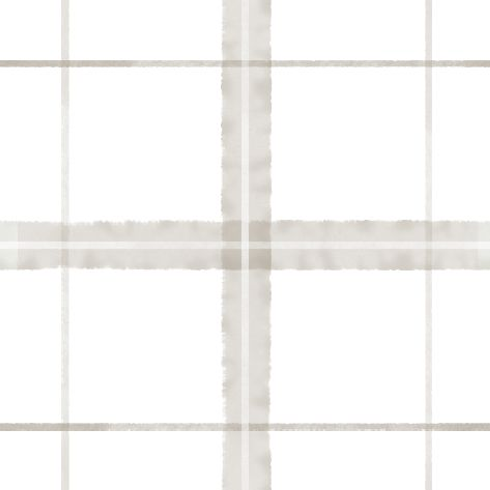 Neutral cream and beige plaid with soft painterly lines by Nicole Tamarin, perfect for fall sewing and decor. tiled preview square