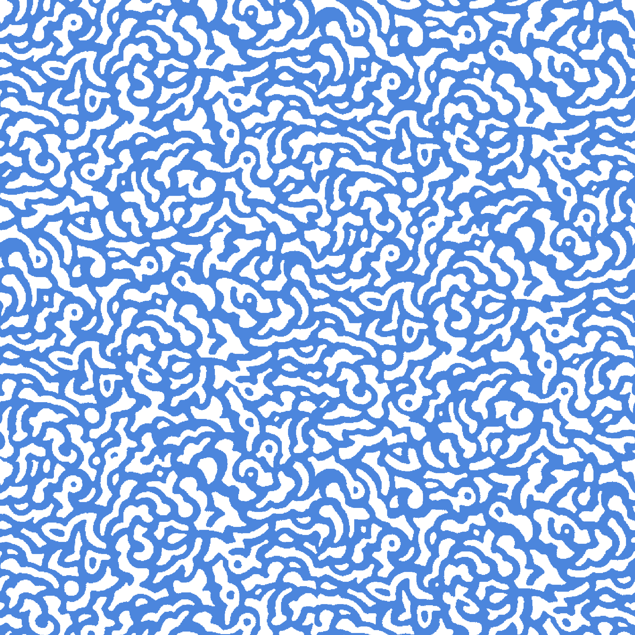 Blue and white abstract pattern with wavy, maze-like lines creating a flowing organic texture tiled preview square