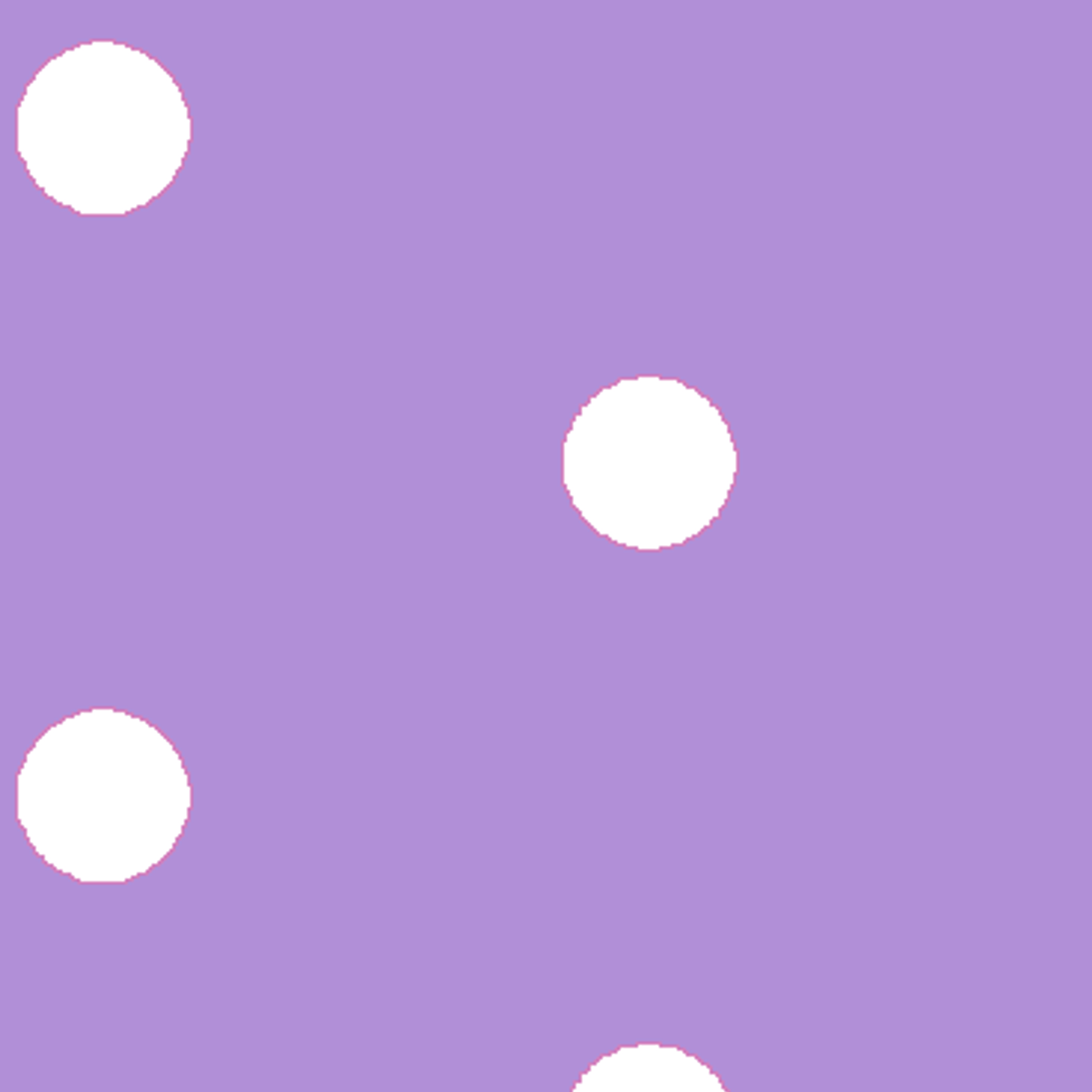 Various white circles on a purple background tiled preview square