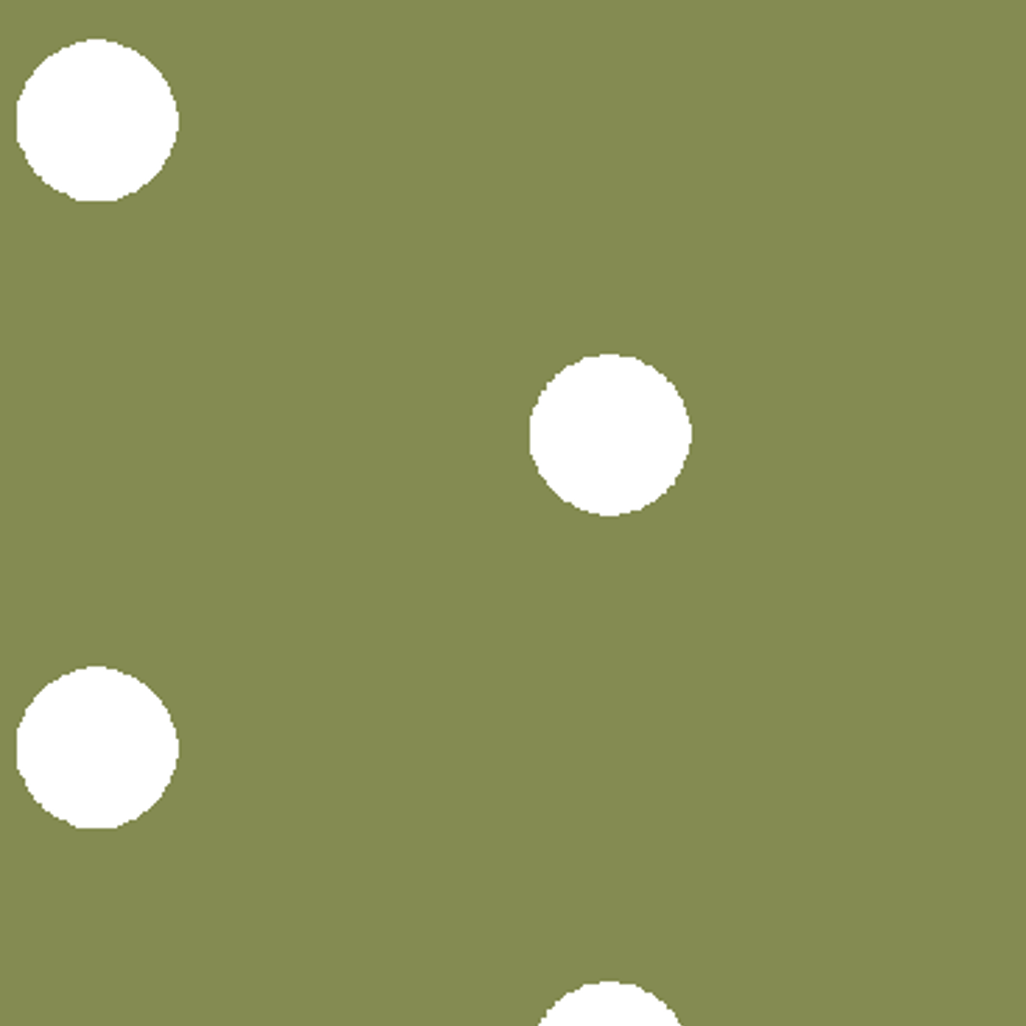 White circles on an olive green background tiled preview square