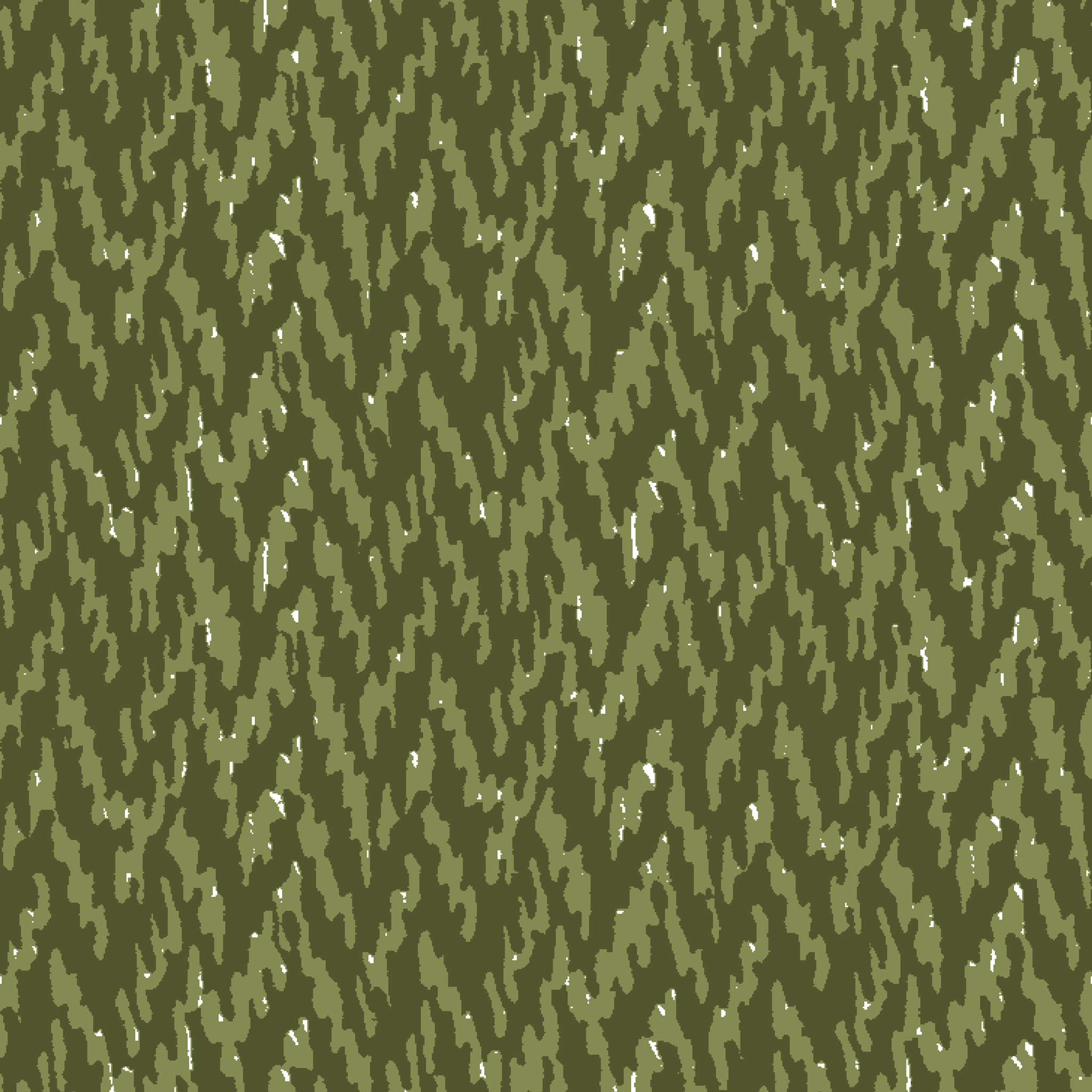 Military camouflage pattern in various shades of olive green with irregular vertical stripes tiled preview square