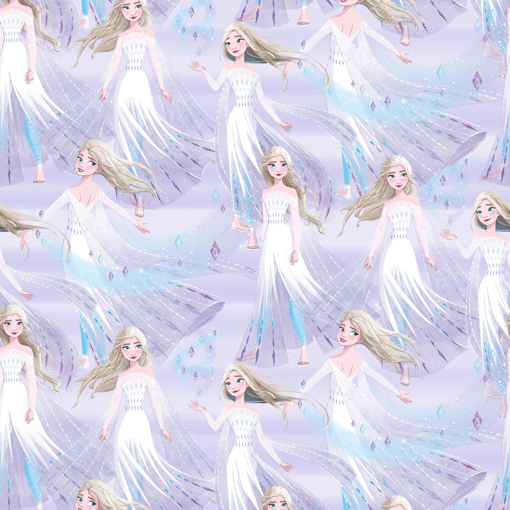 Frozen's Elsa against a dreamy purple-blue background tiled preview square