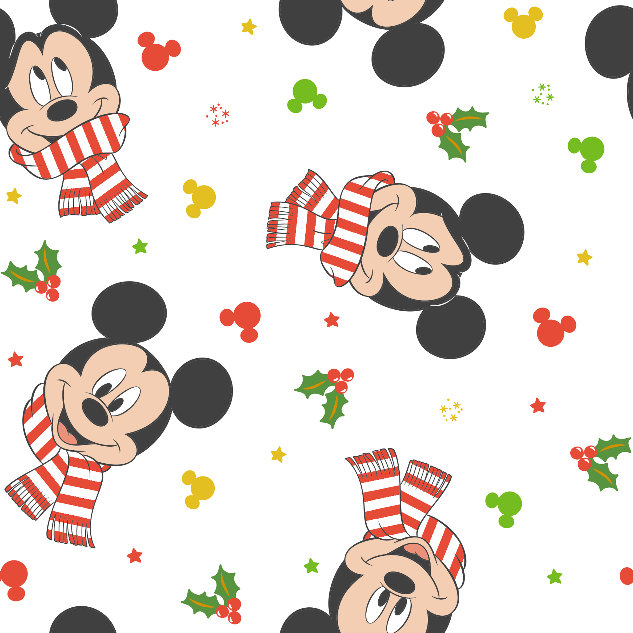 Disney Mickey Mouse Bundle Up Fabric, image size:2048x2048