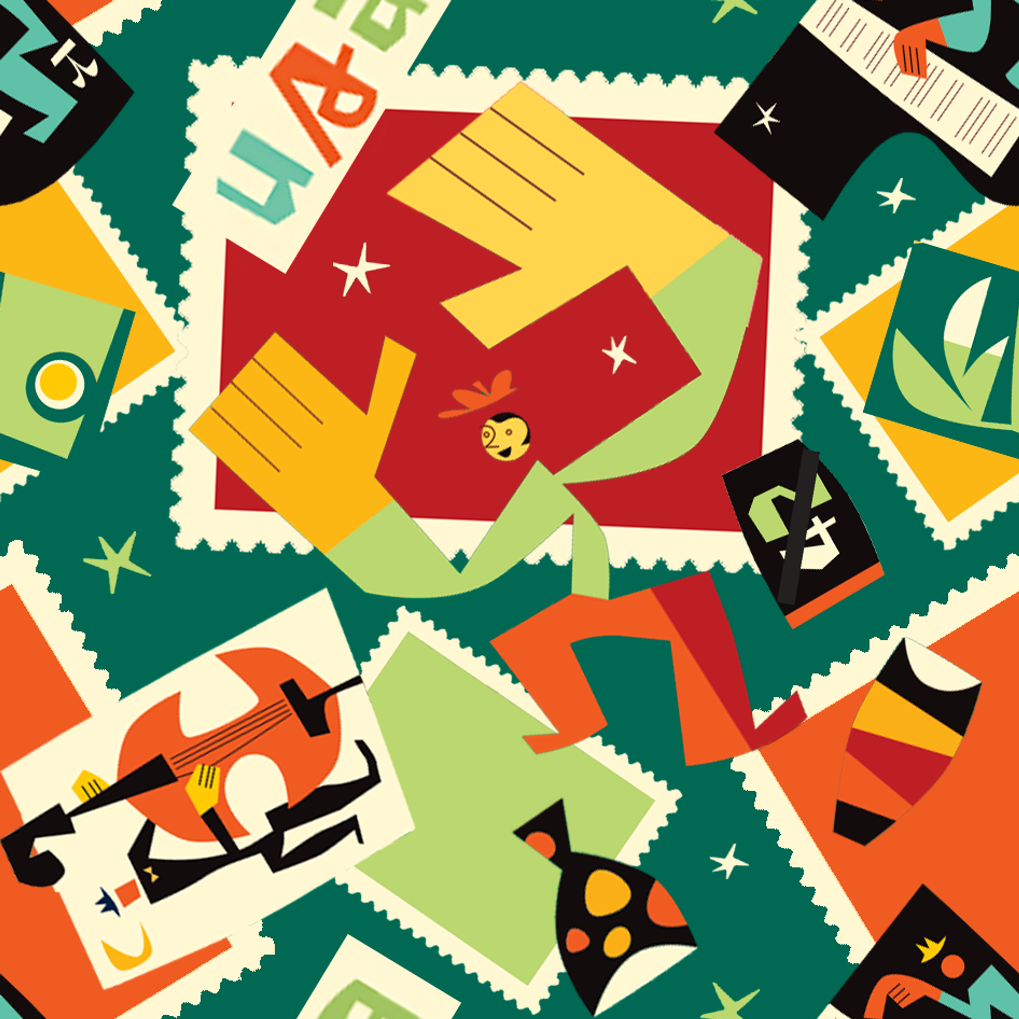 tiled preview square