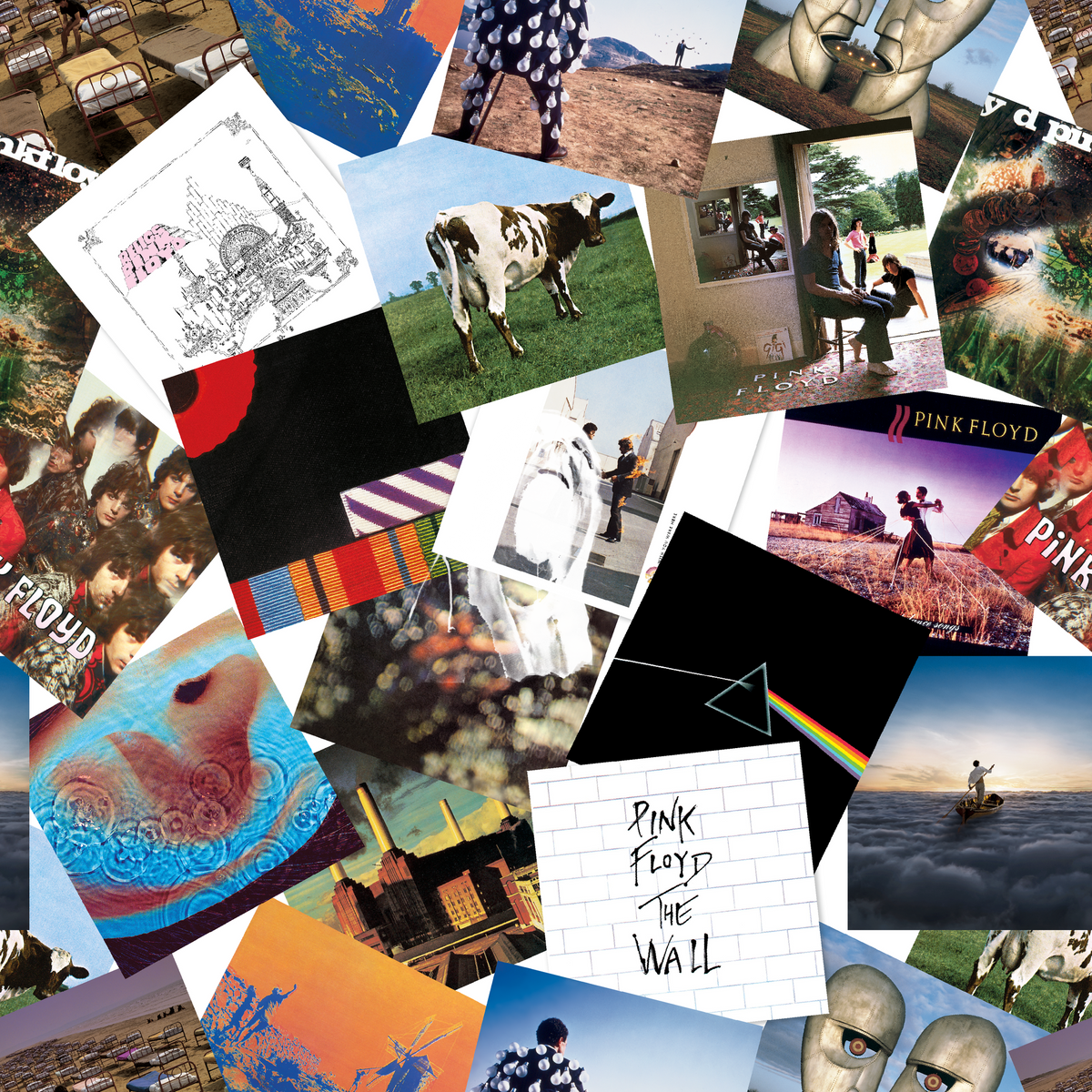 Pink Floyd Album Collage Wallpaper