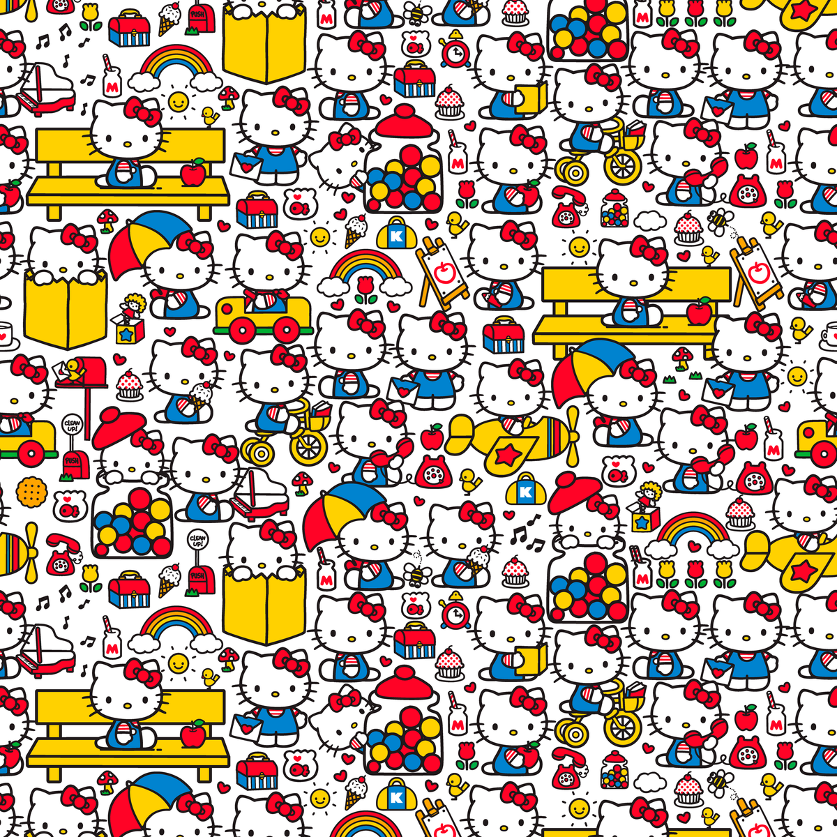 Hello Kitty® Colorful Activities Wallpaper