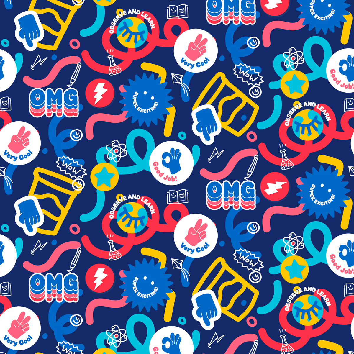 Hasbro Play-Doh Observe and Learn on Navy Wallpaper