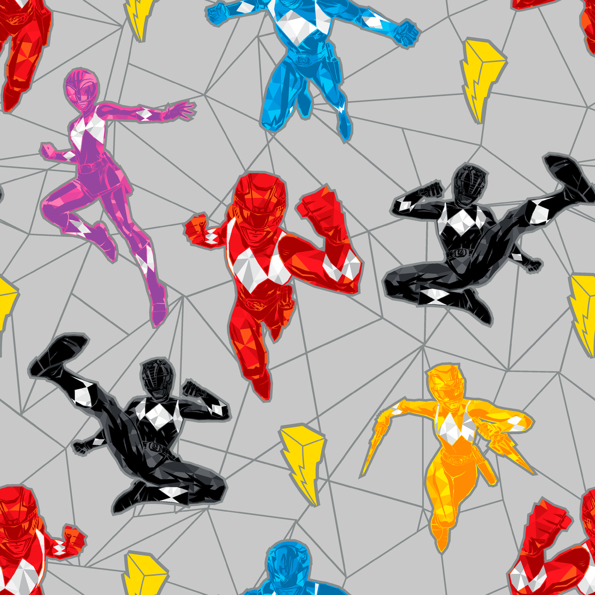 Hasbro Power Rangers Polygon Blast Wallpaper