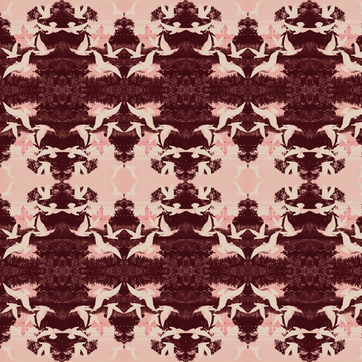 Aberdeenshire on Oxblood Wallpaper