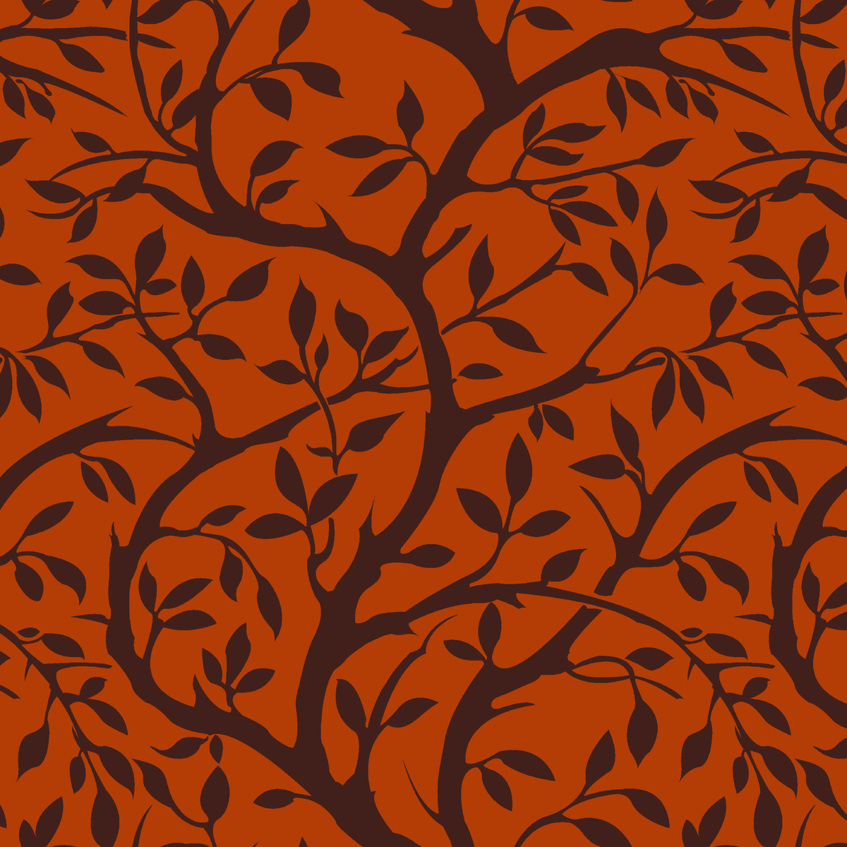 Winding Willow on Spiced Wallpaper