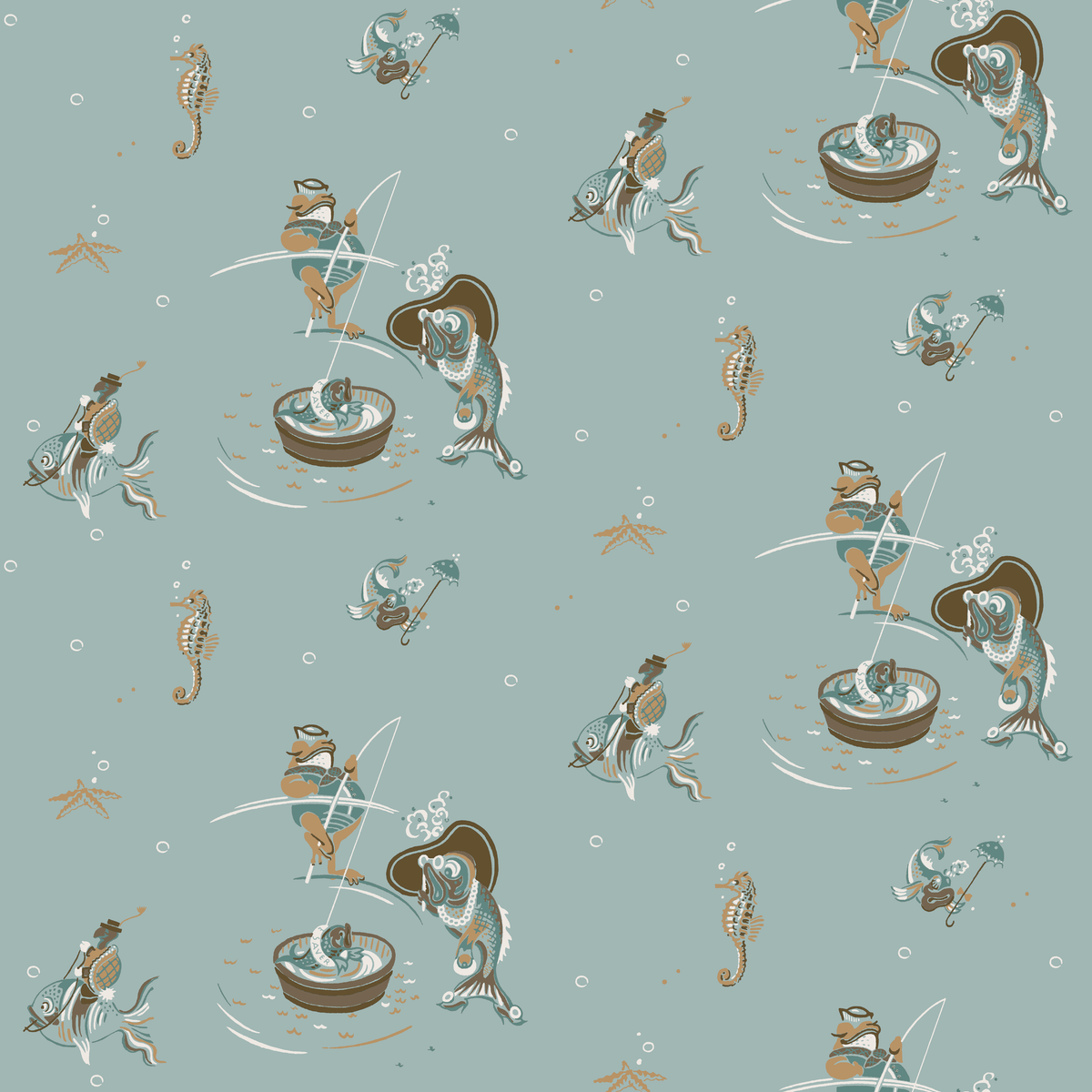Dvina on Mineral Wallpaper