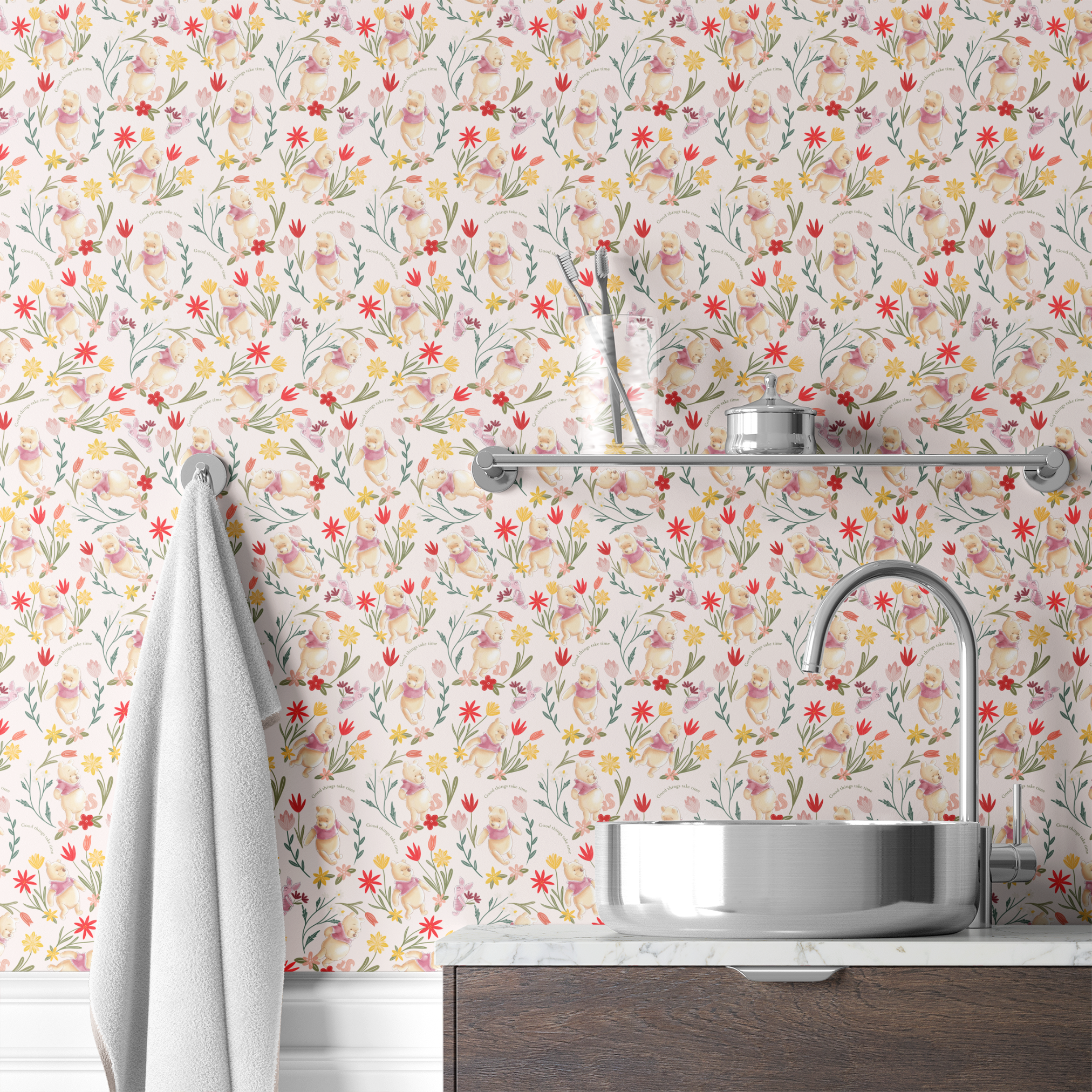 wallpaper bath mockup