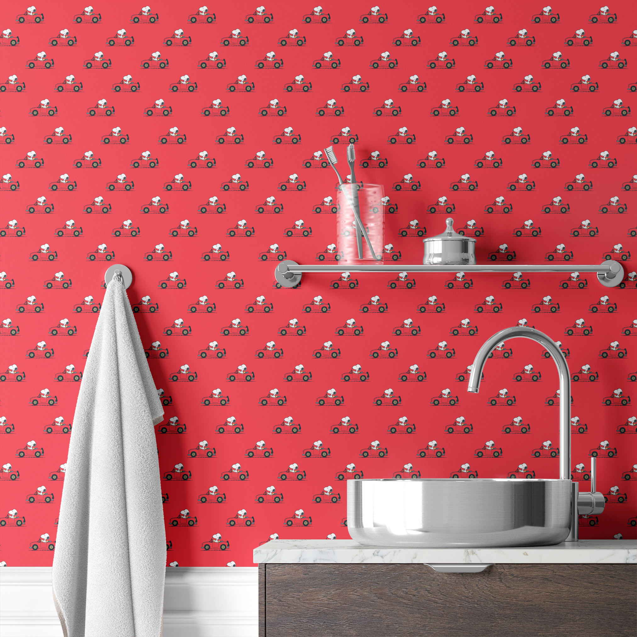 wallpaper bath mockup