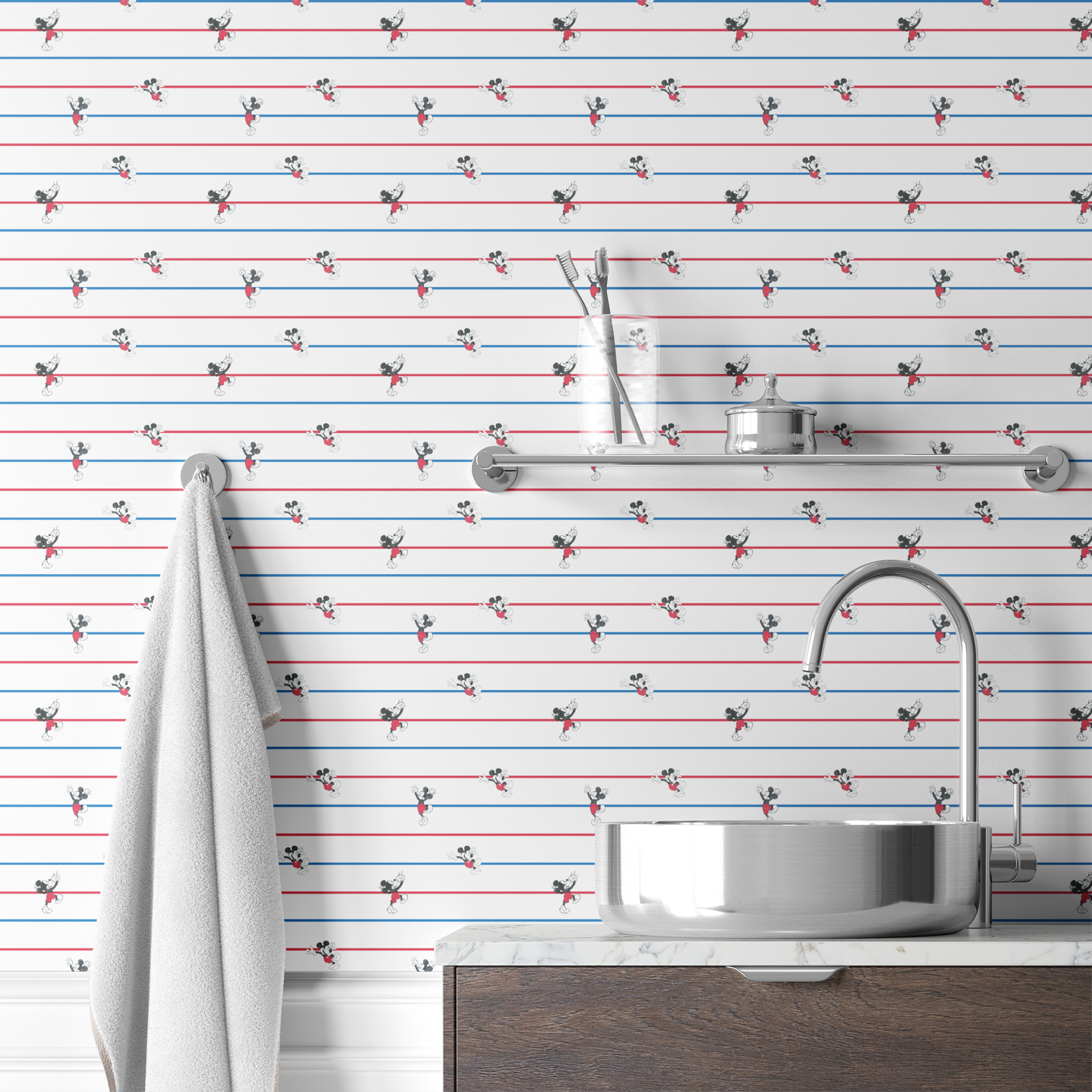 wallpaper bath mockup