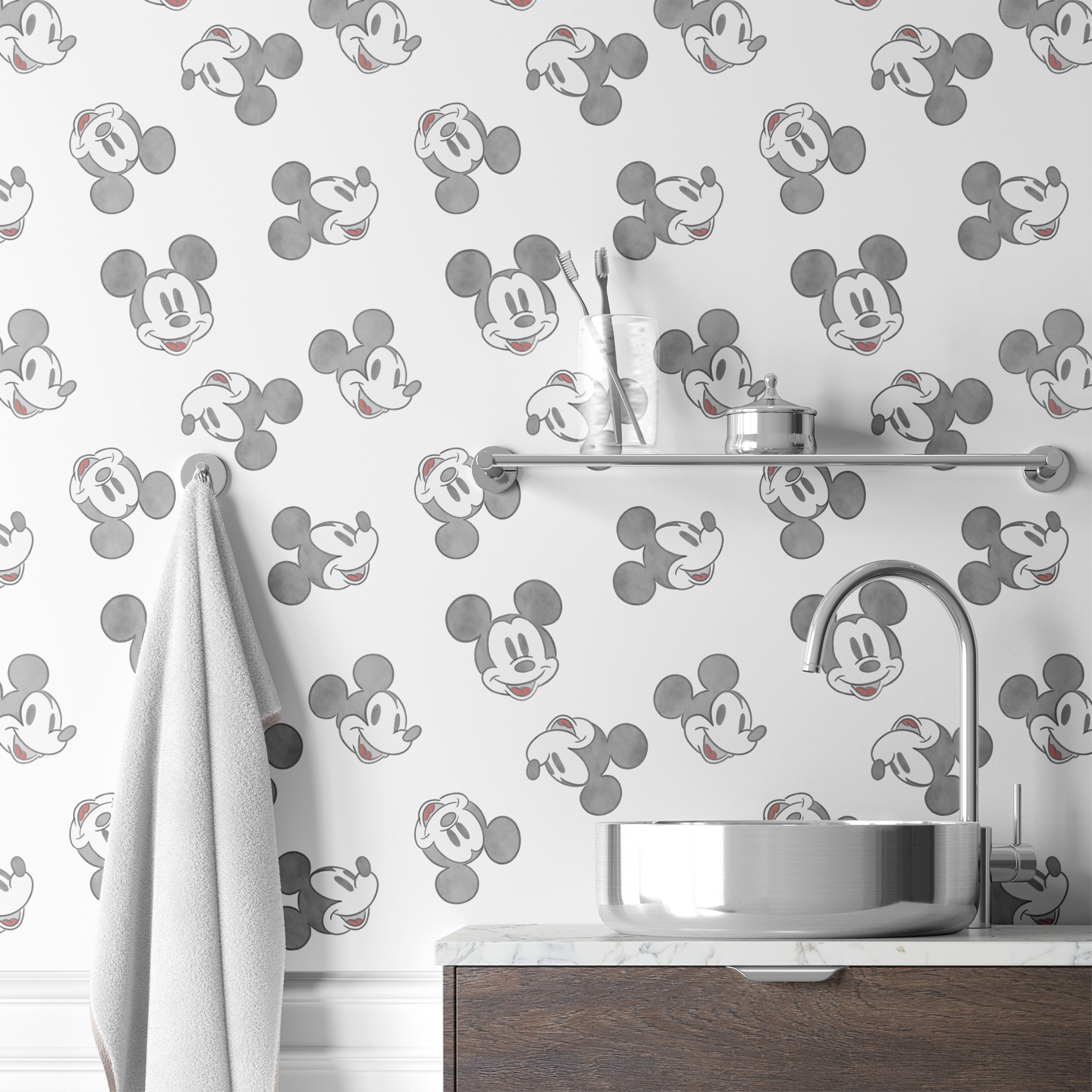 wallpaper bath mockup