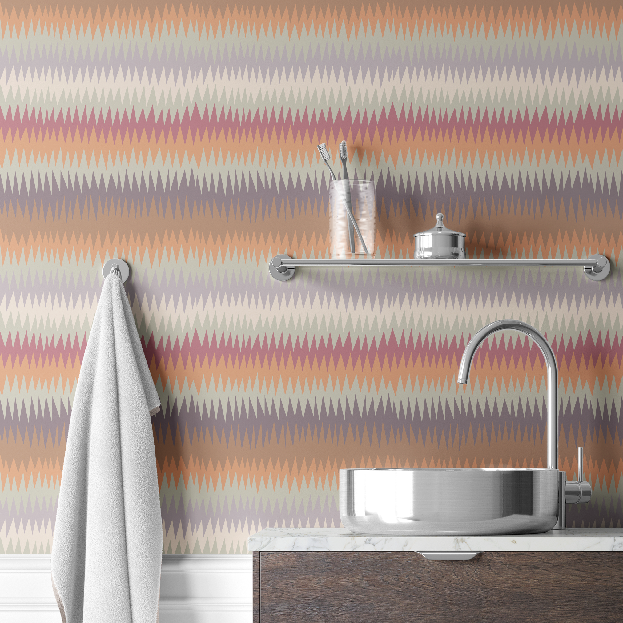 wallpaper bath mockup