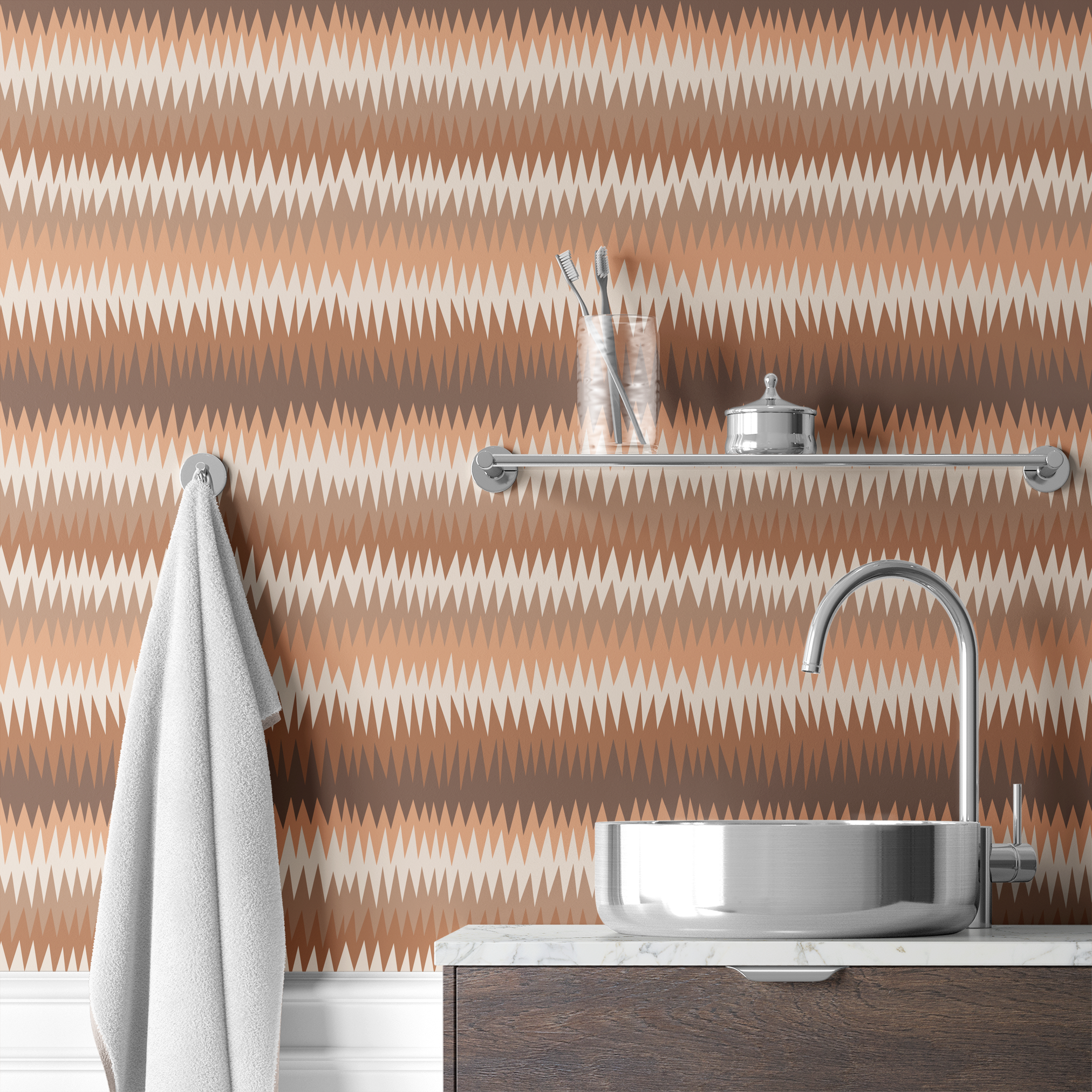 wallpaper bath mockup