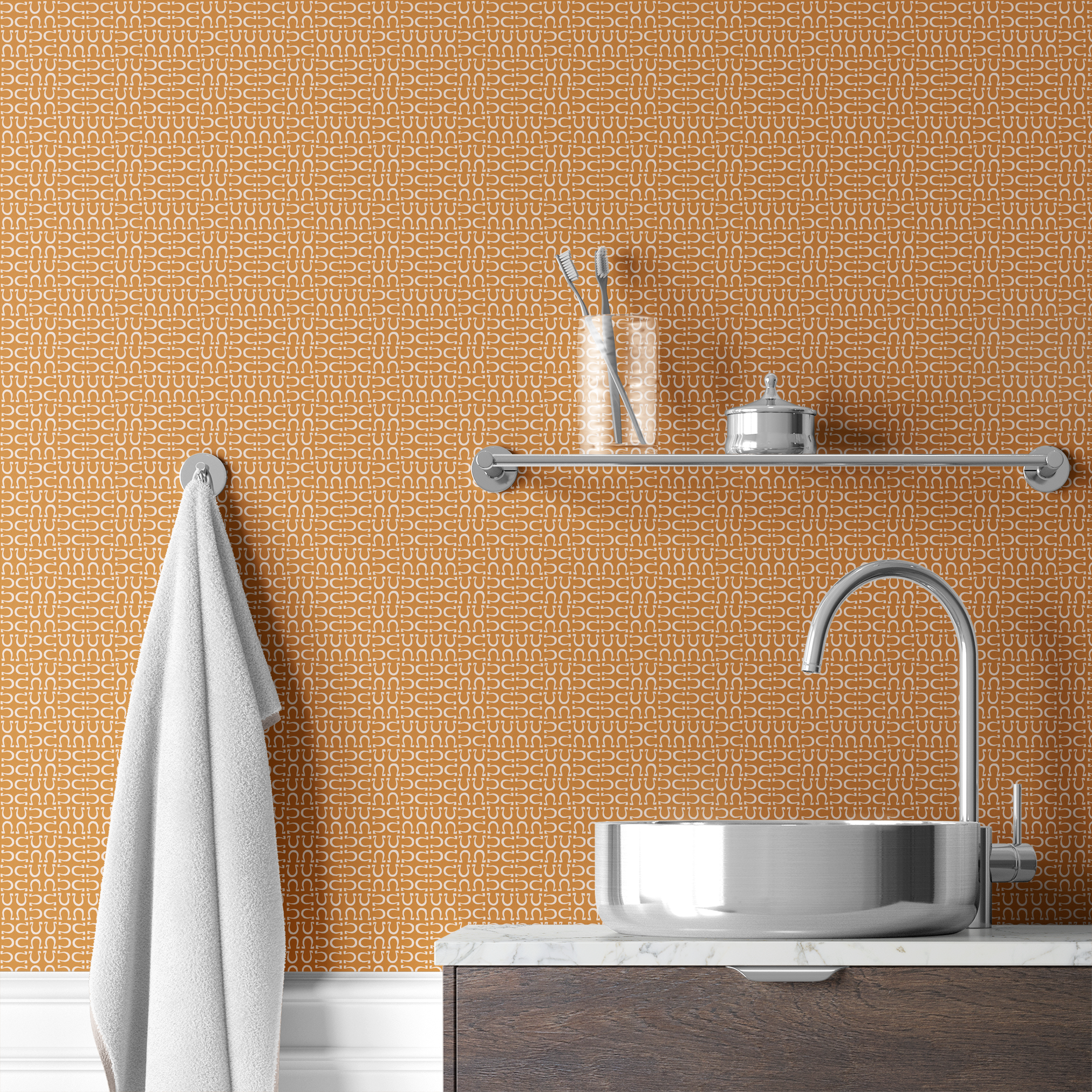 wallpaper bath mockup